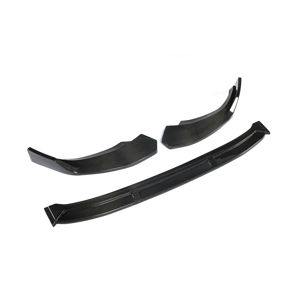 Audi A4 Sline S4 B9 2019 Carbon Fiber Front bumper lip spoiler 3pcs/set