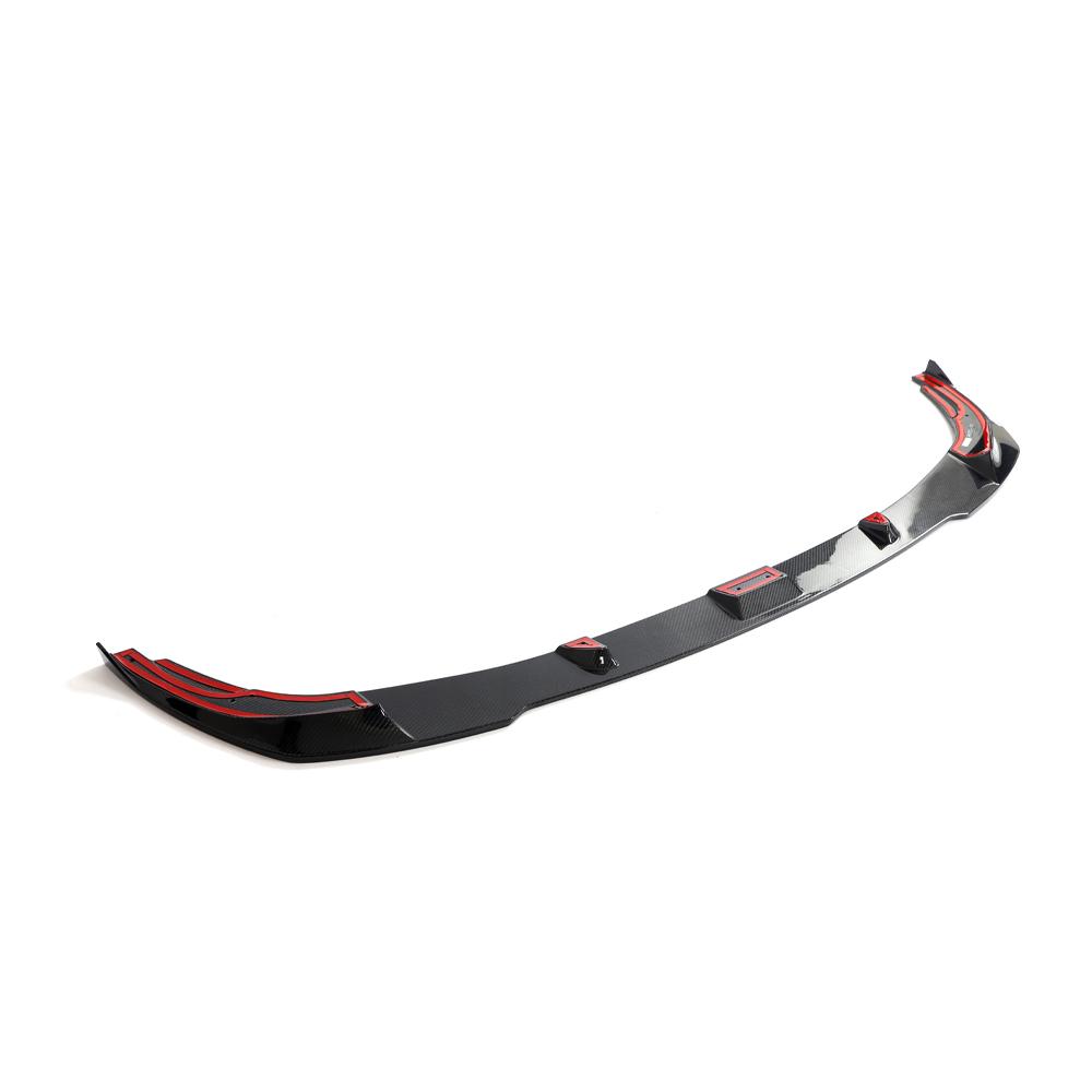 G20 3 Series Gloss Black painted front bumper lip spoiler